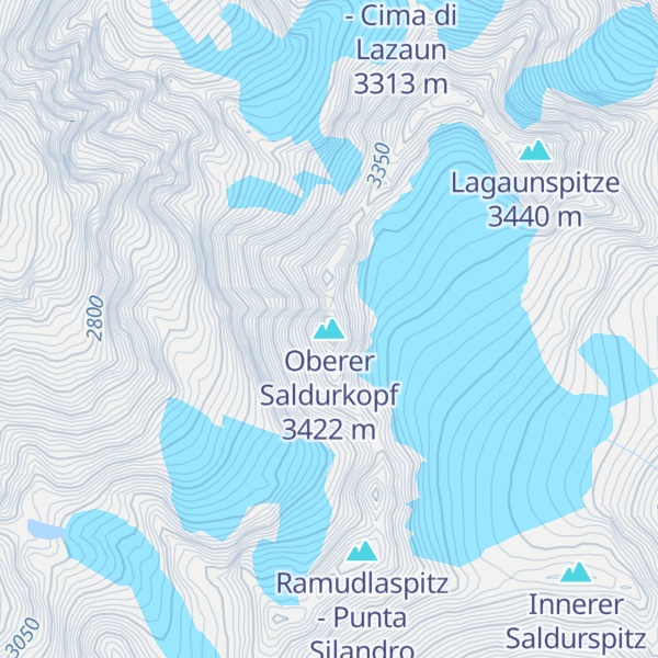 Map of Oberer Saldurkopf