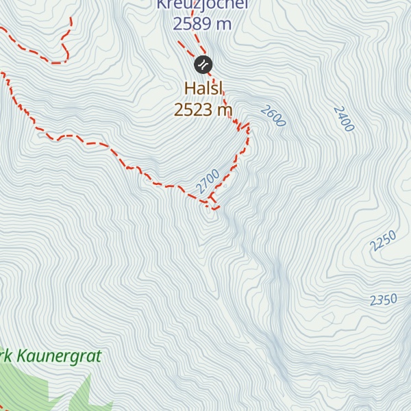 Map of Hohe Aifnerspitze