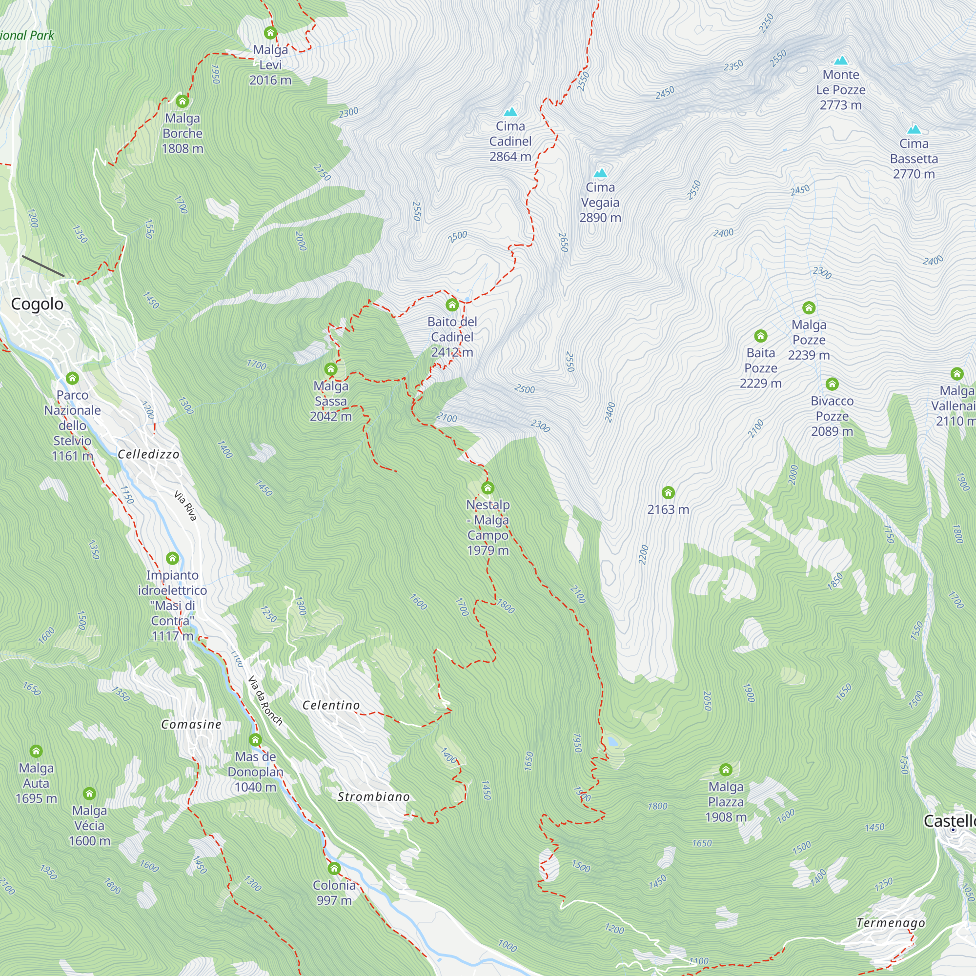 Nestalp - Malga Campo map