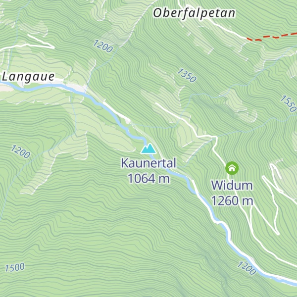 Map of Kaunertal