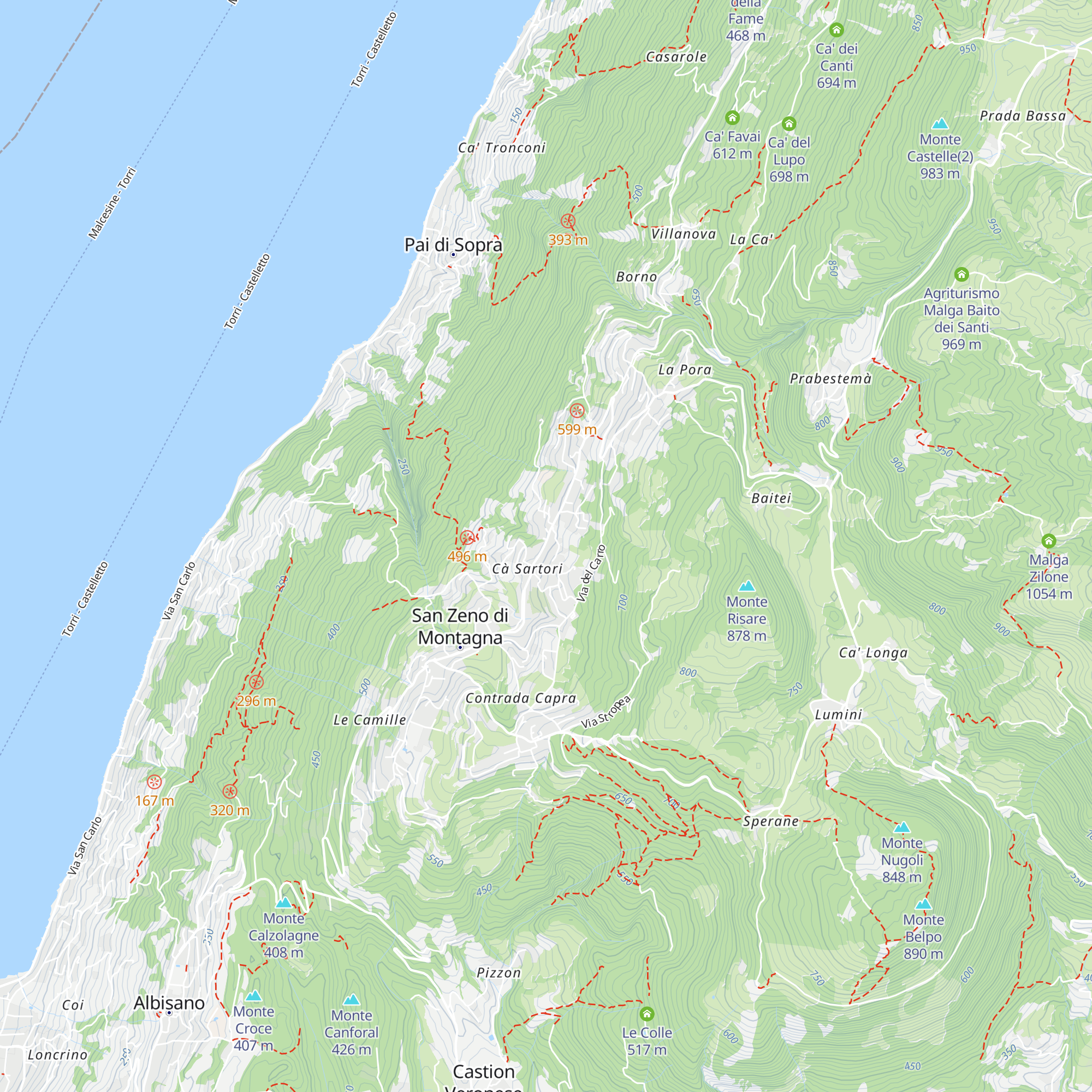 Tourist Office San Zeno map