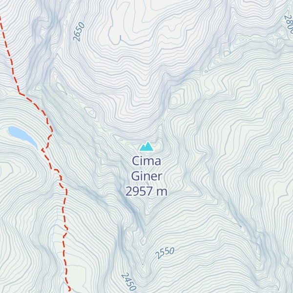 Map of Cima Giner