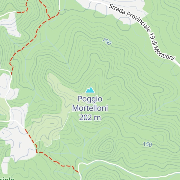 Map of Poggio Mortelloni