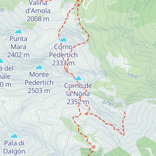 Map of Corno de la Nòna
