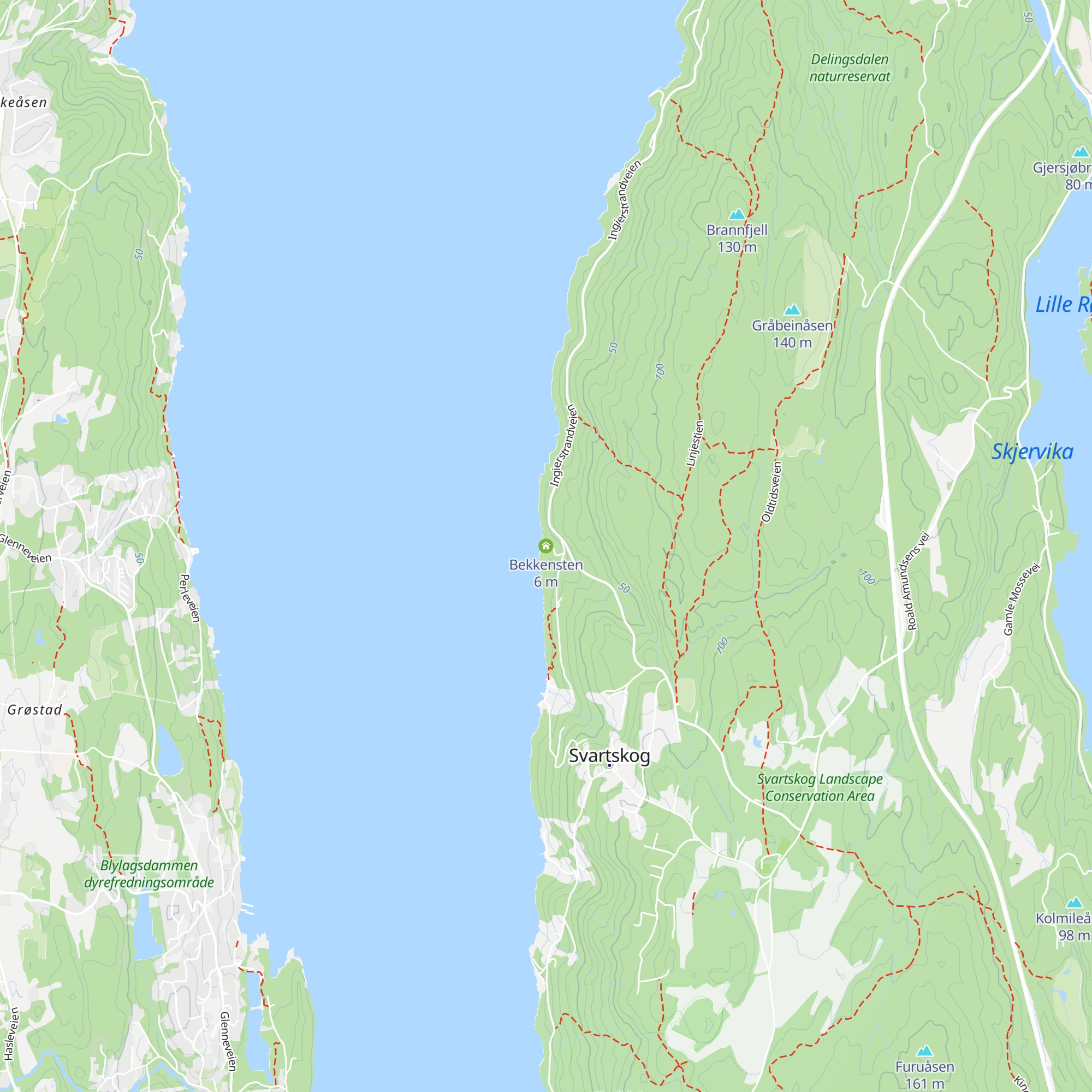 Bekkensten map