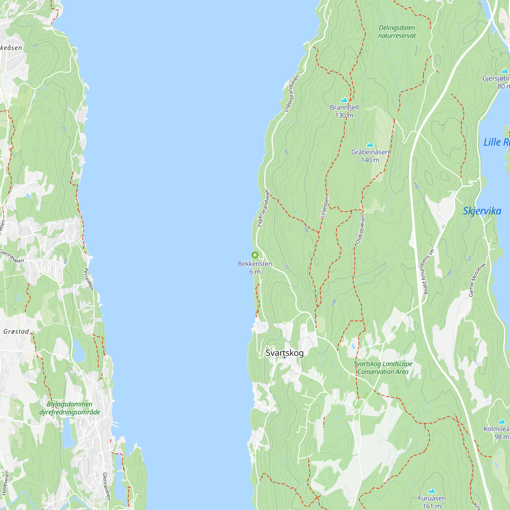 Bekkensten map