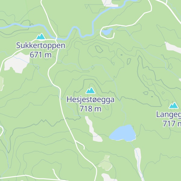 Map of Hesjestøegga
