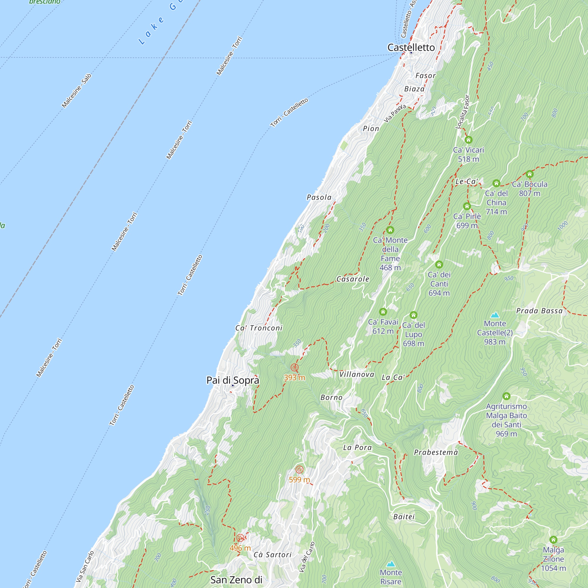 Ca' Caminala map