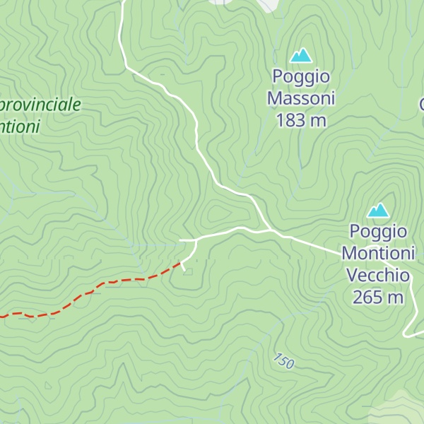 Map of Poggio Rocchino