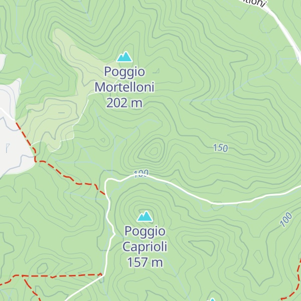 Map of Poggio Gabrotti