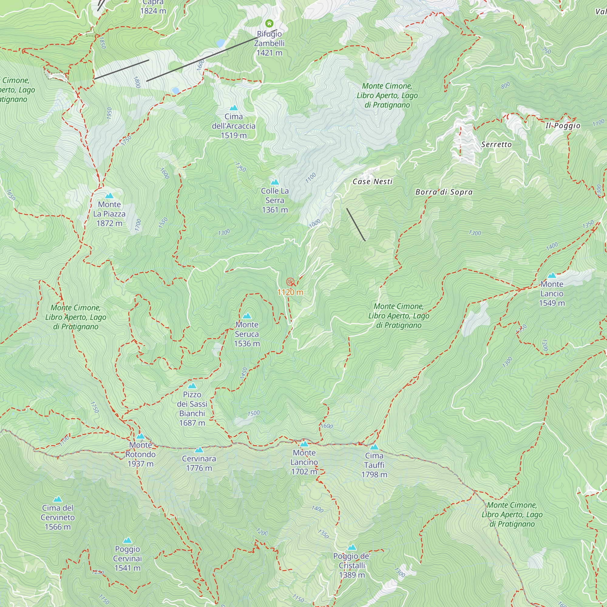 Rifugio Taburri map