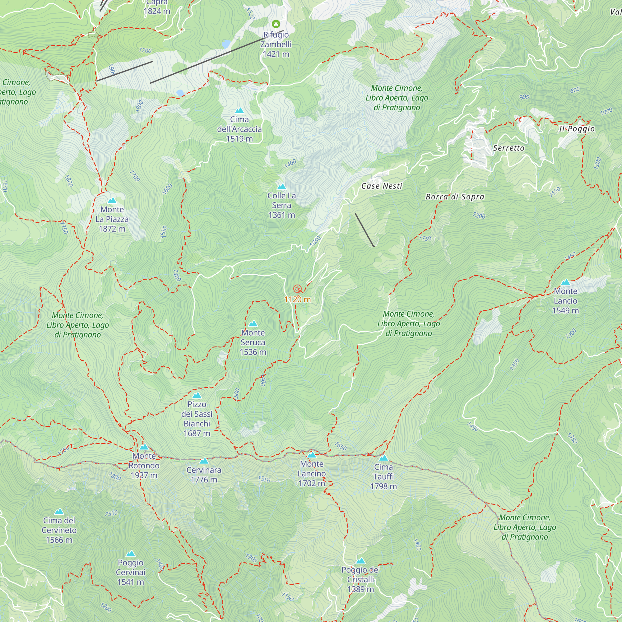 Rifugio Taburri map