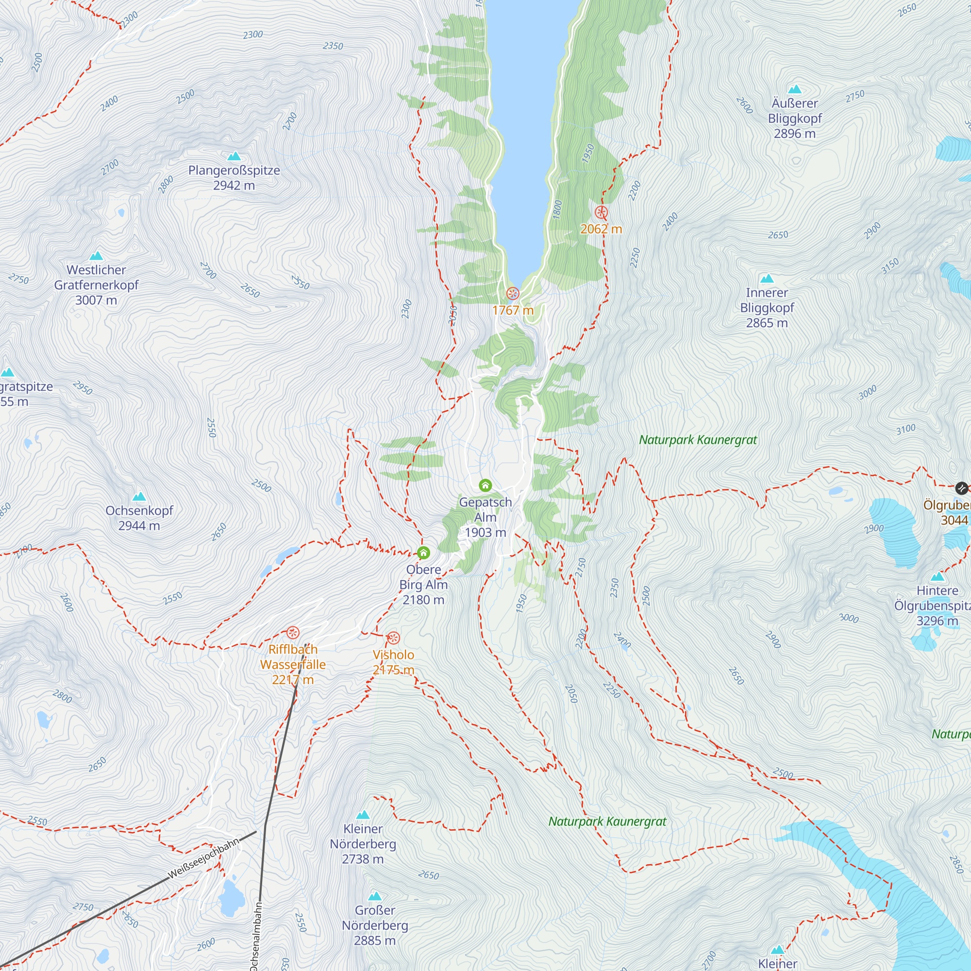 Gepatsch Alm map