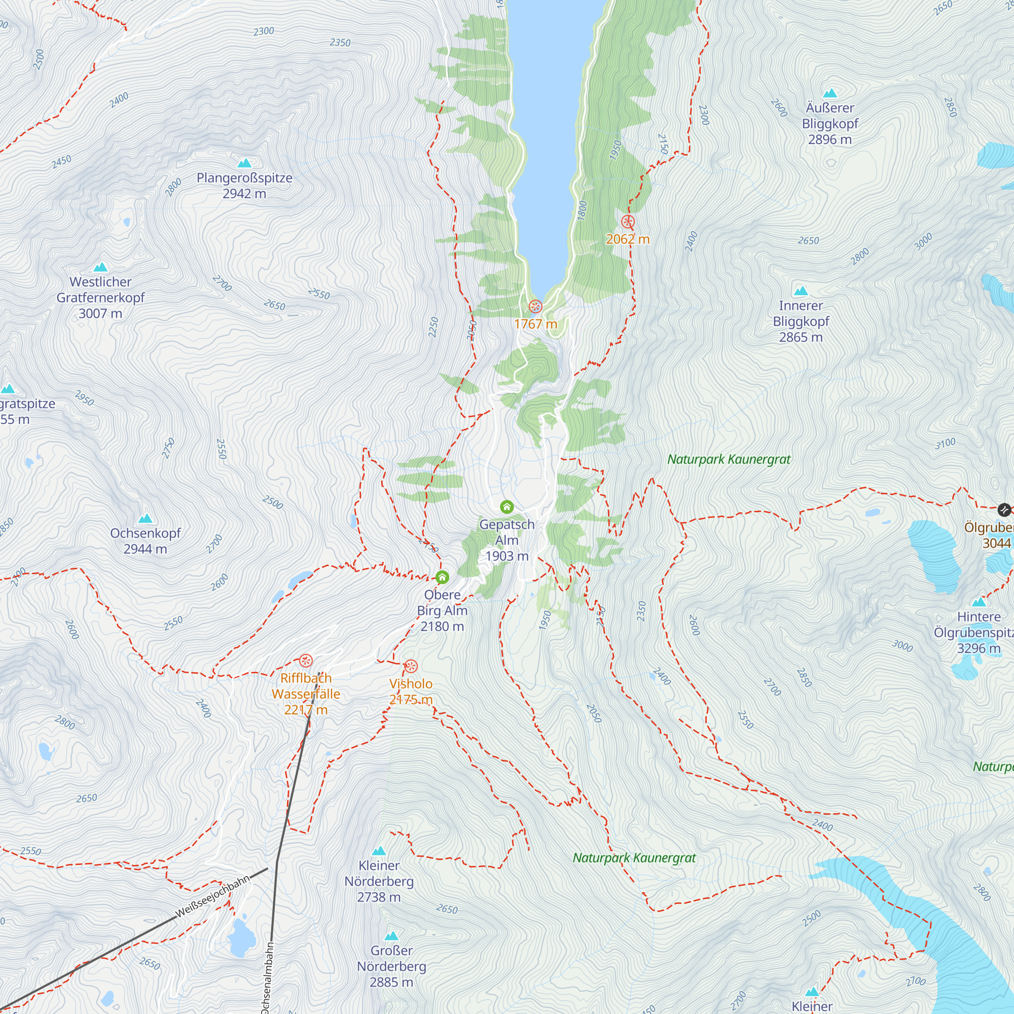 Gepatsch Alm map