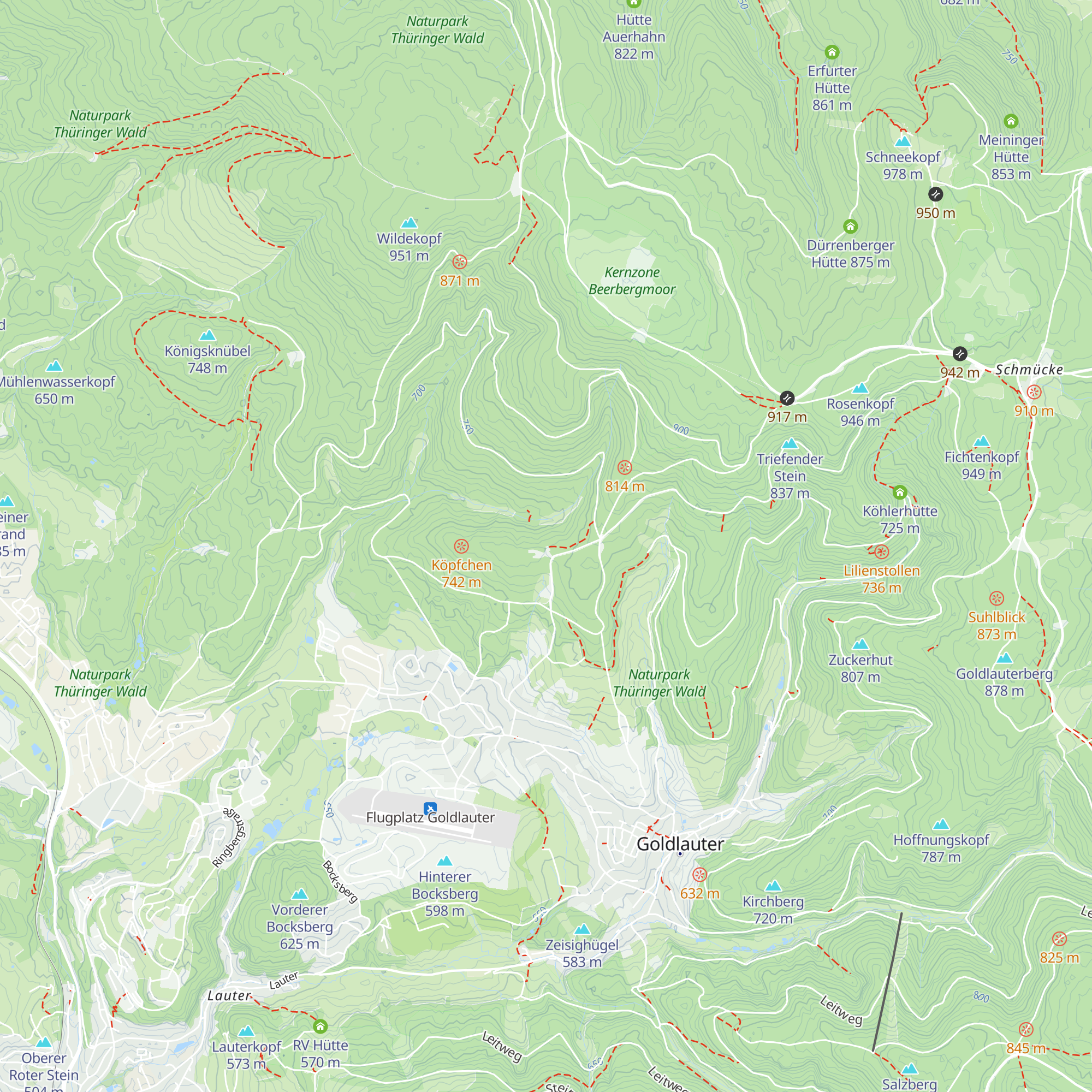 Skibaude Goldlauter map