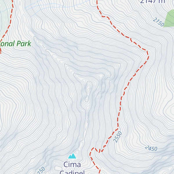 Map of Cima Grande