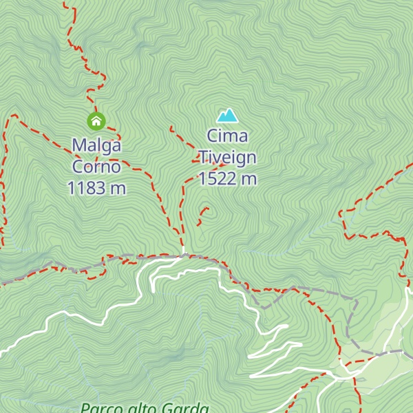Map of Corno dell'Avrinone