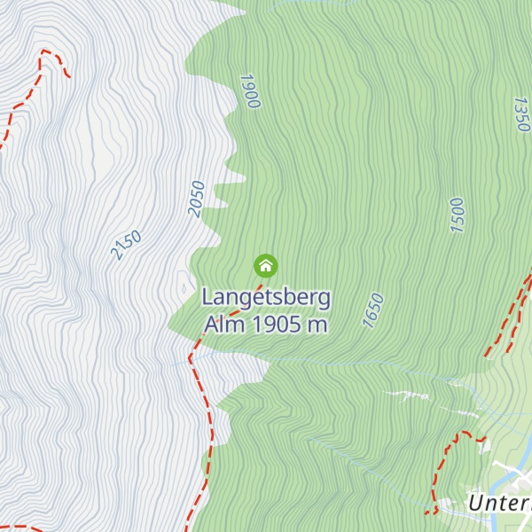 Map of Langetsberg Alm