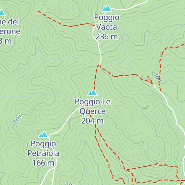 Map of Poggio Le Querce
