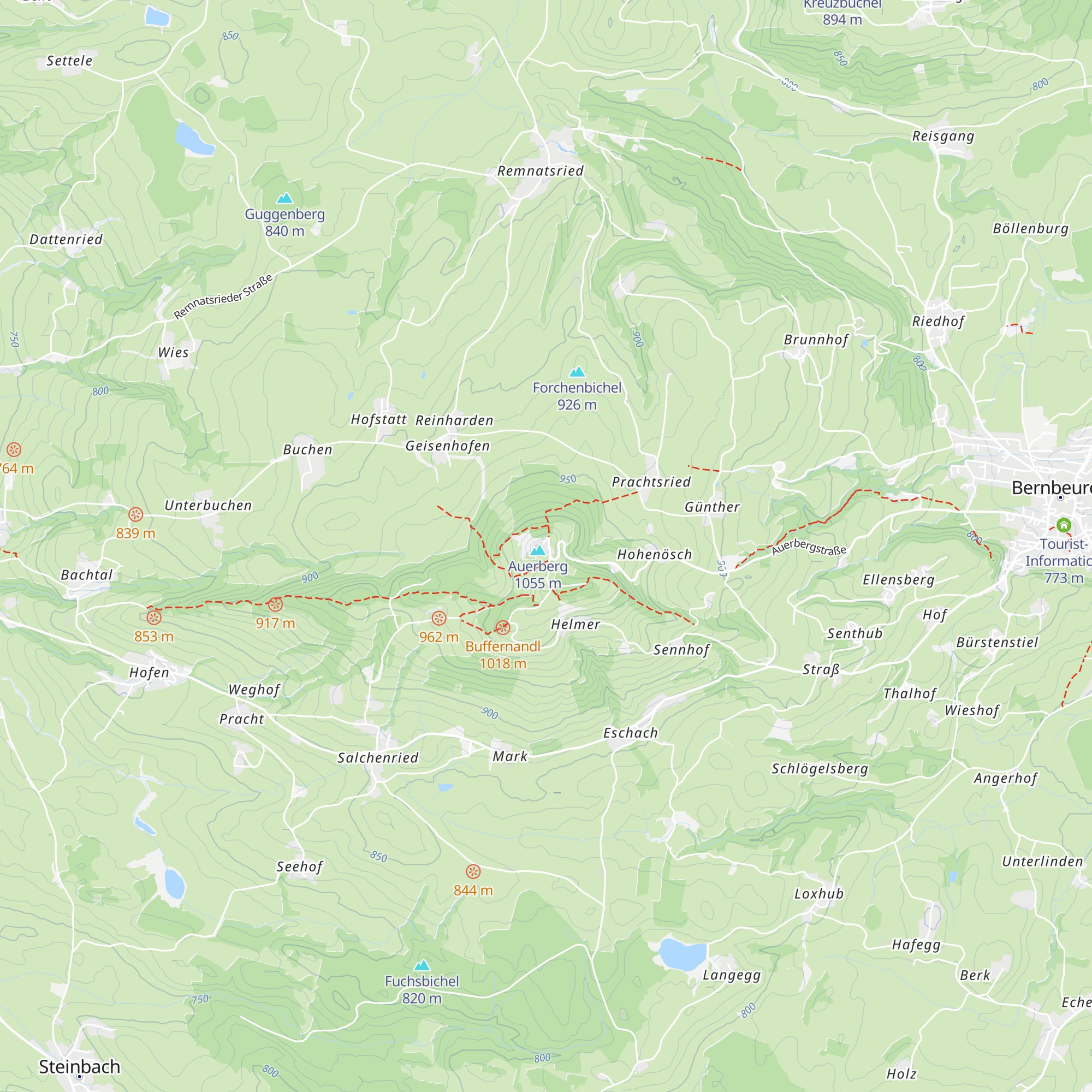 Panorama-Gasthof Auf dem Auerberg map