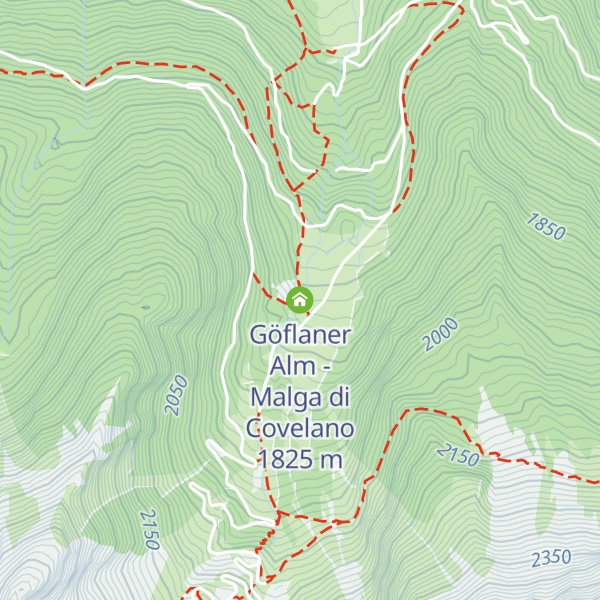 Map of Göflaner Alm - Malga di Covelano