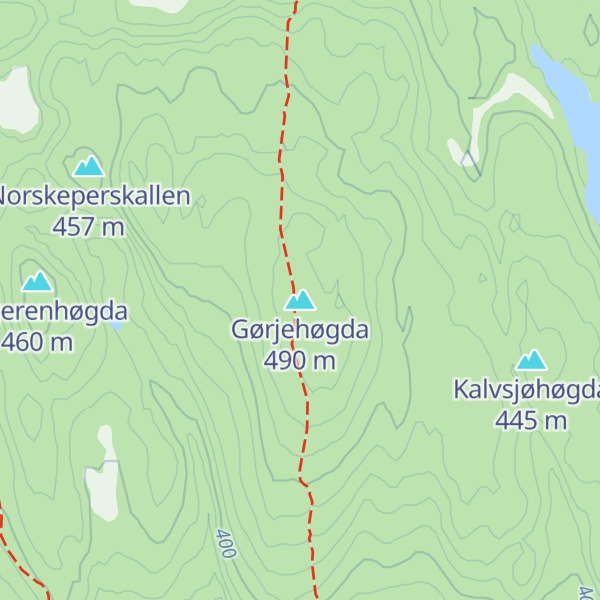 Map of Gørjehøgda