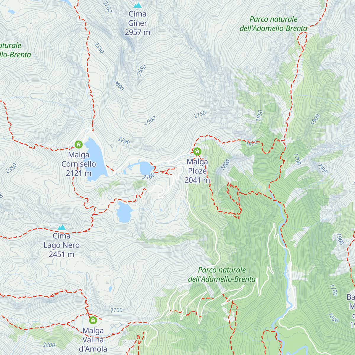 Rifugio Cornisello map