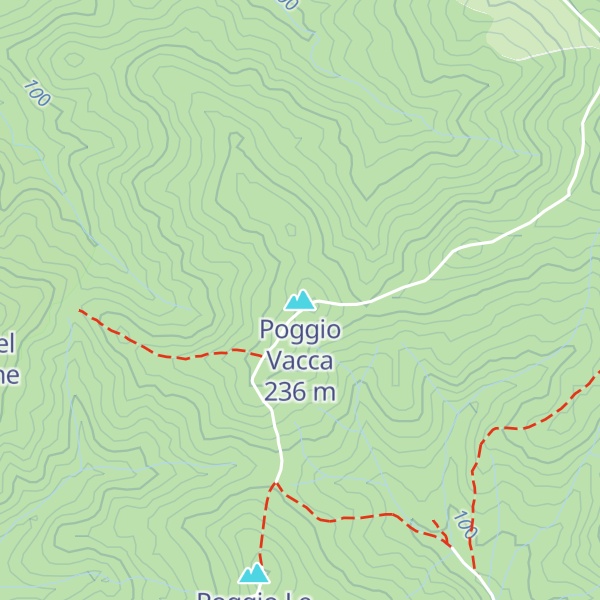 Map of Poggio Vacca