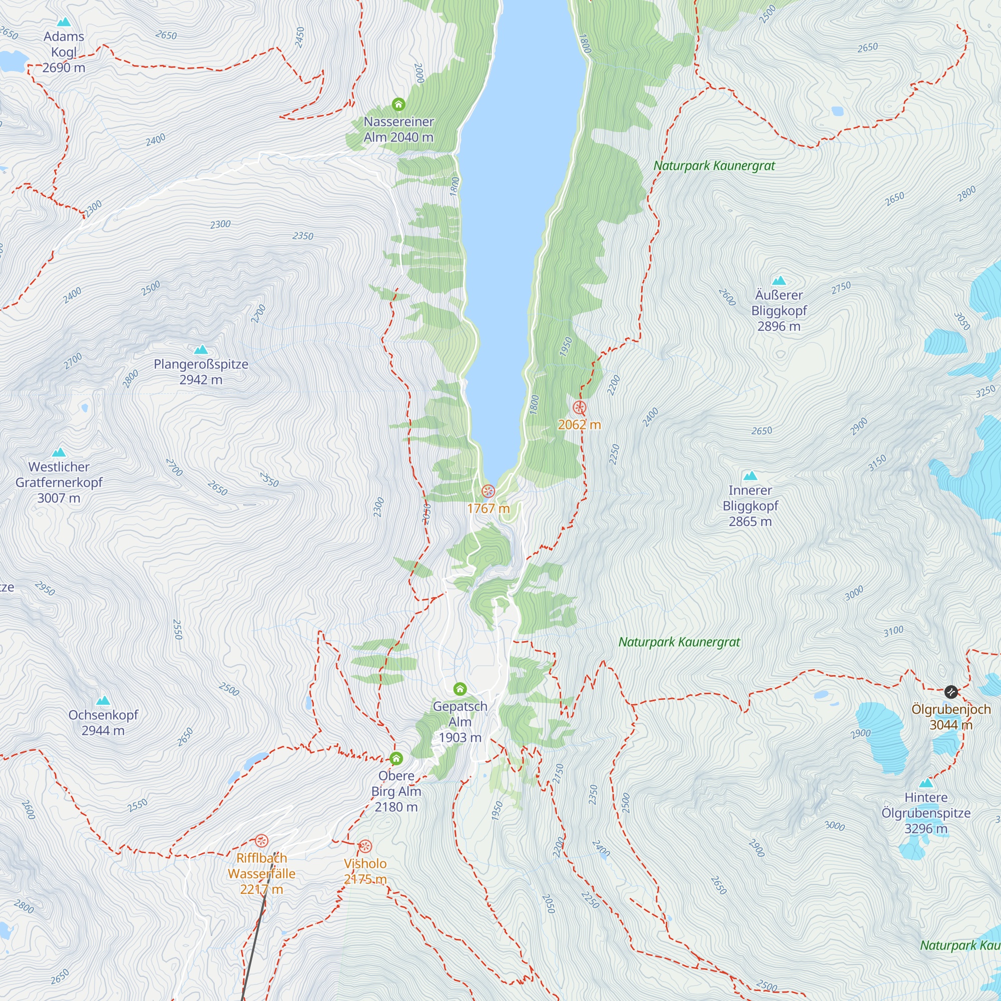 Untere Birghütte map