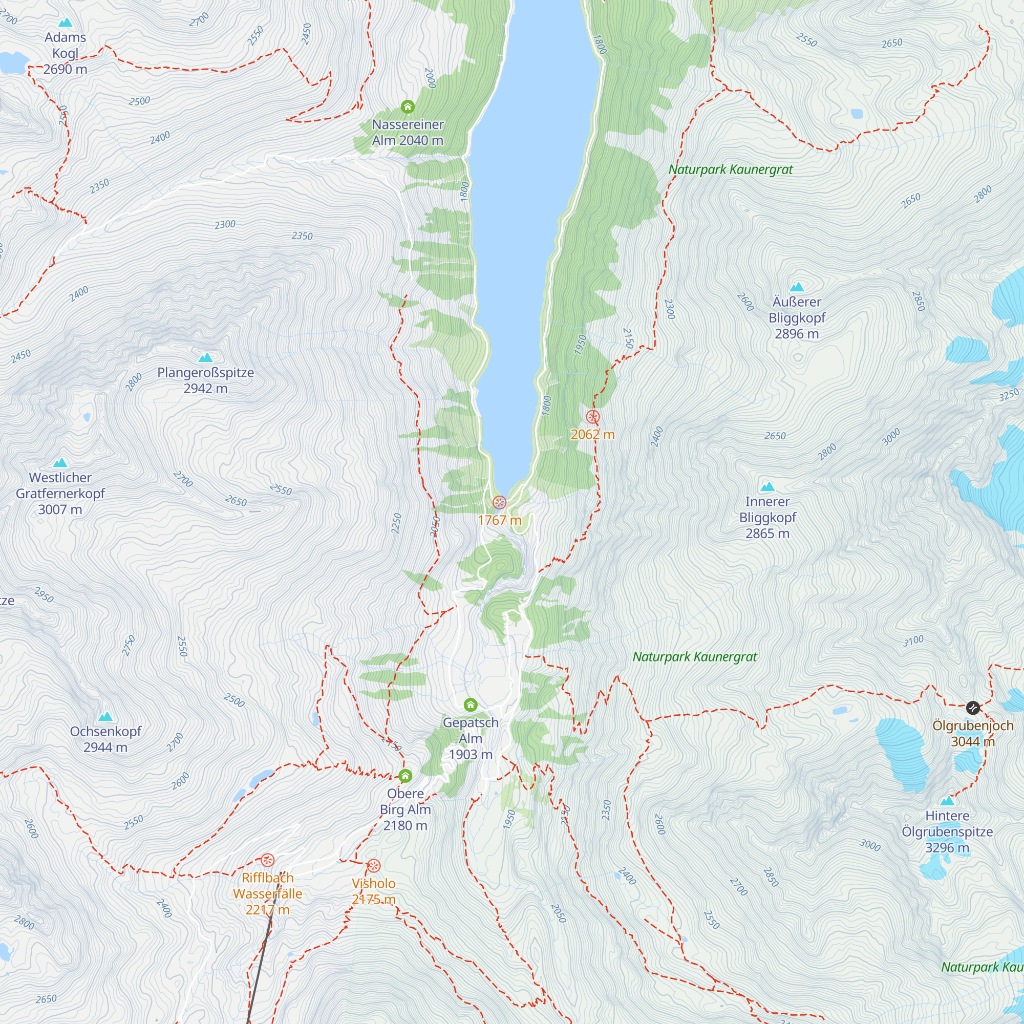 Untere Birghütte map