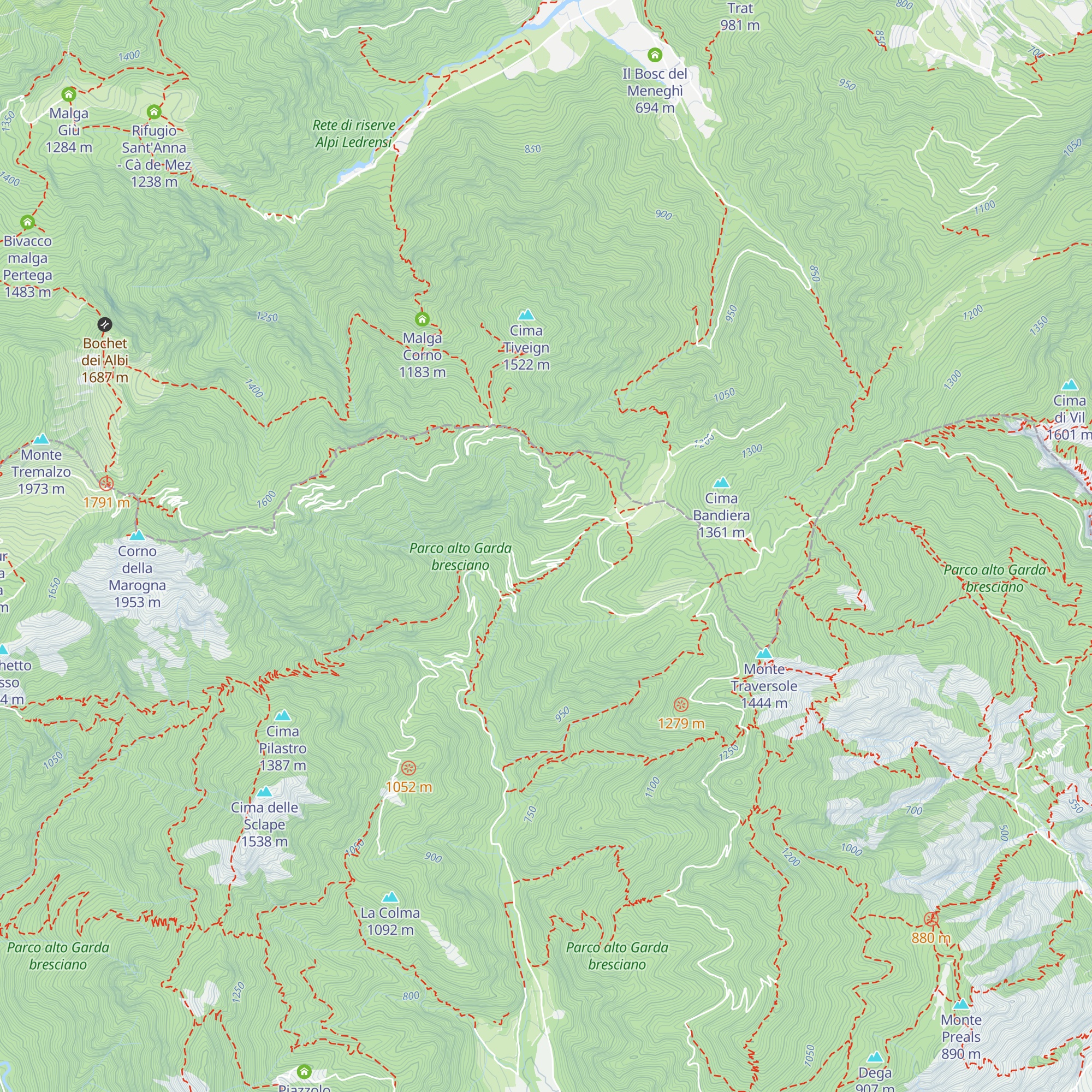 Rifugio Alpini fratelli Pedercini map