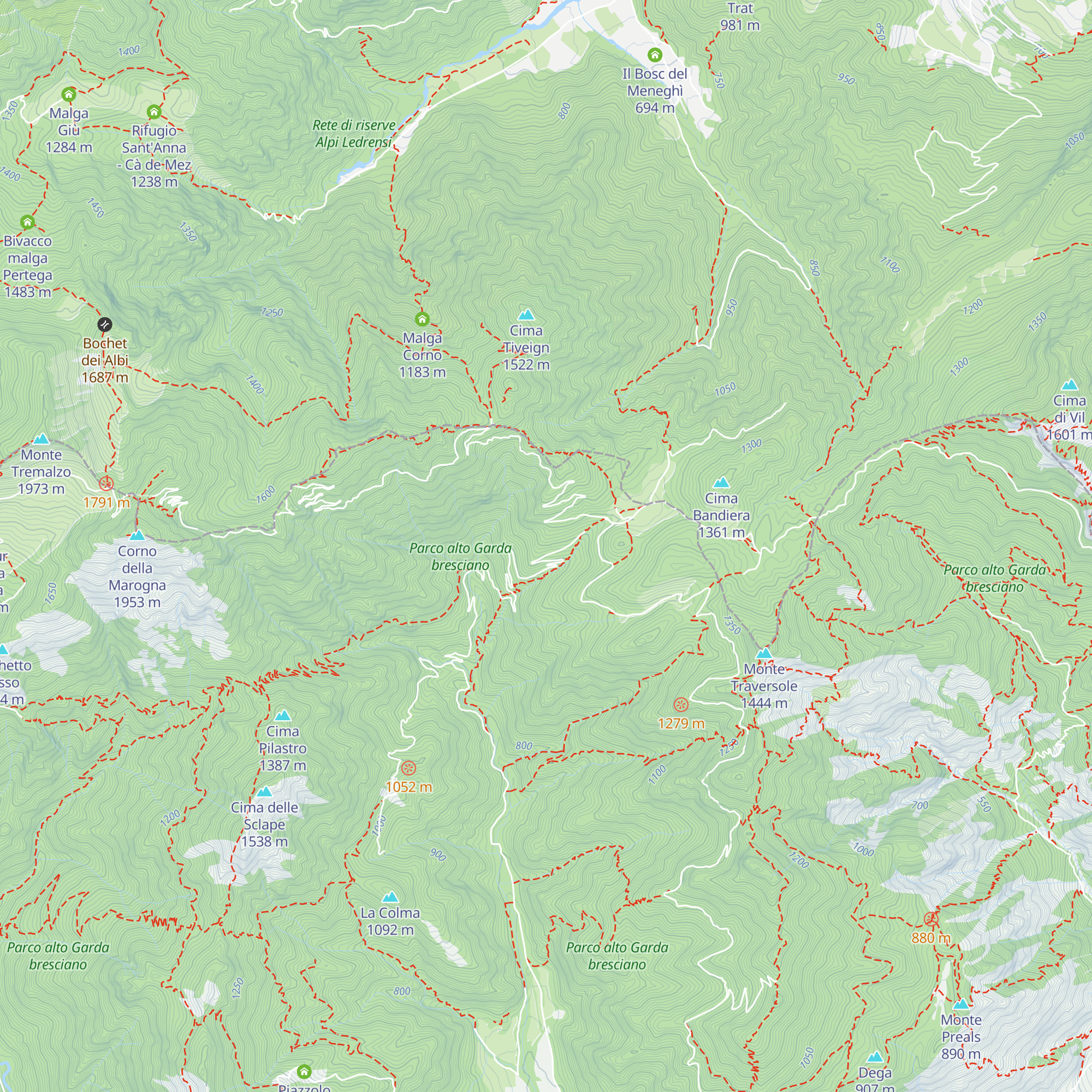 Rifugio Alpini fratelli Pedercini map