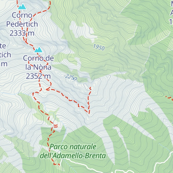 Map of Cima Lancia