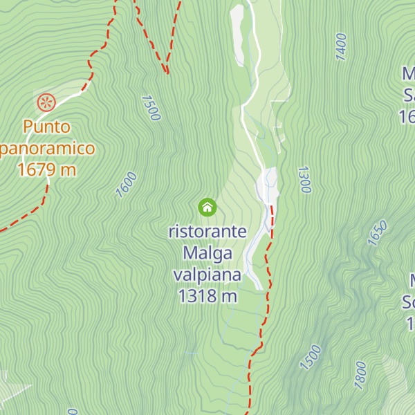 Map of ristorante Malga valpiana