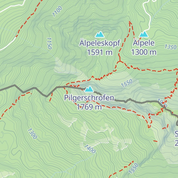 Map of Pilgerschrofen