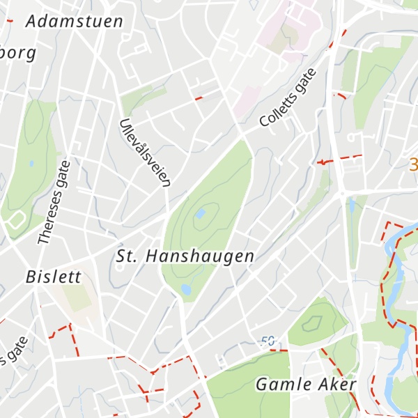 Map of St. Hanshaugen