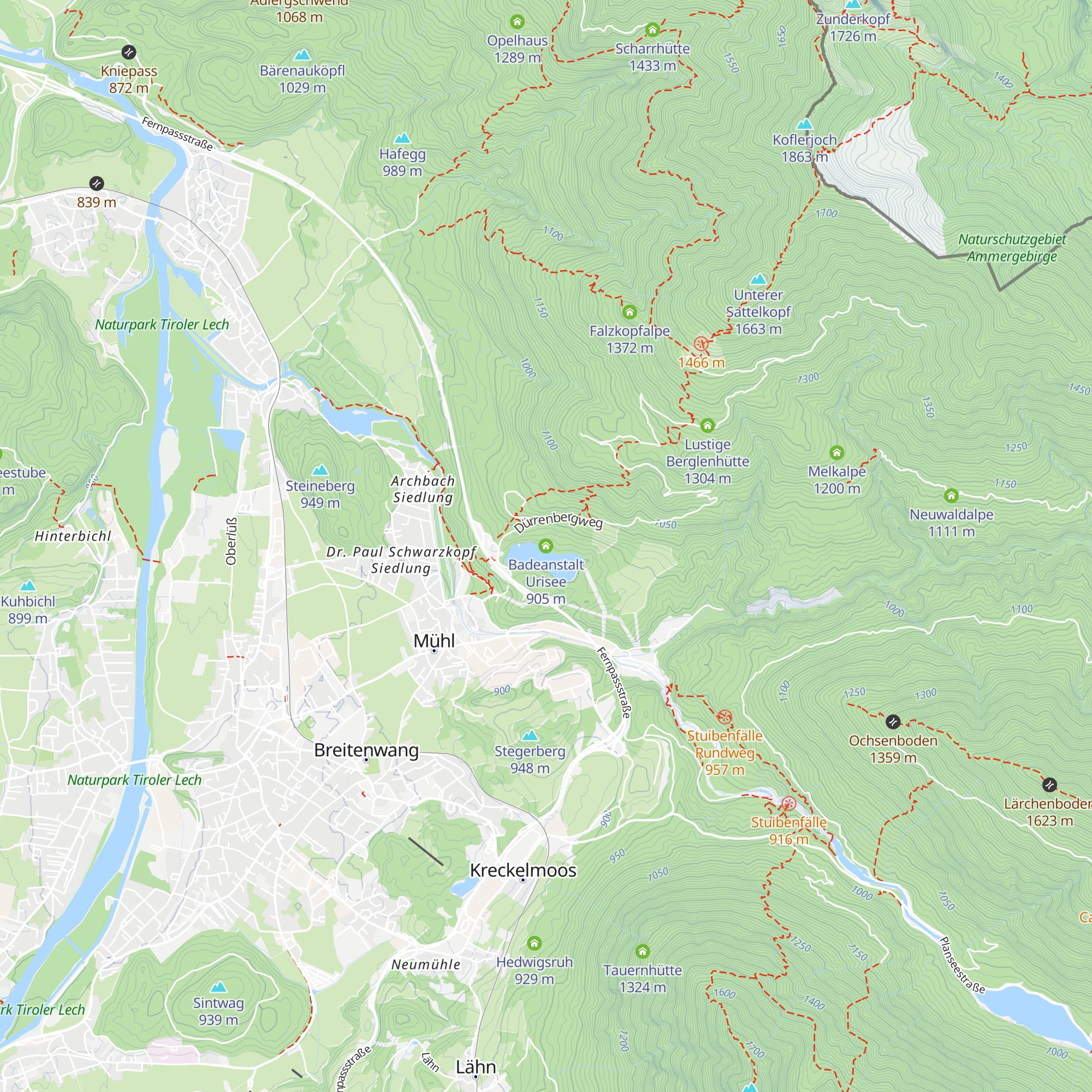 Badeanstalt Urisee map