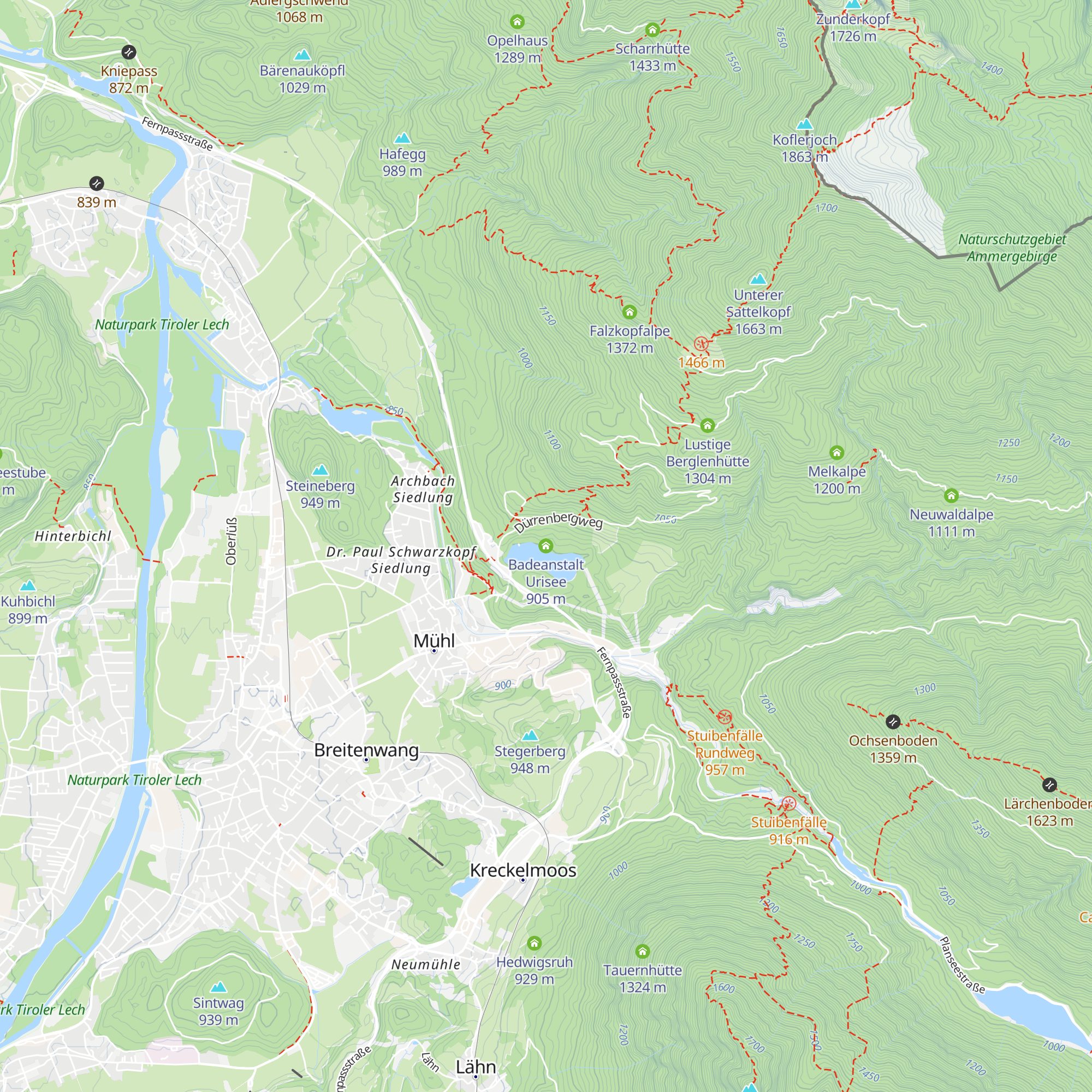Badeanstalt Urisee map