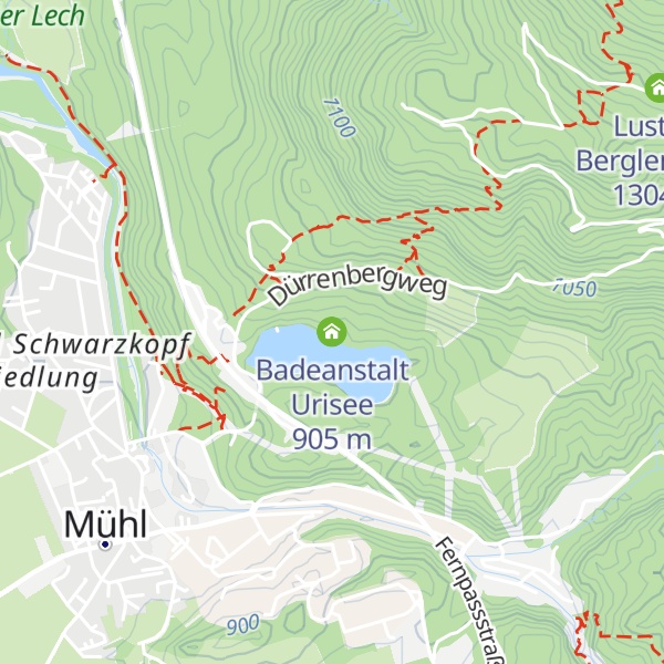 Map of Badeanstalt Urisee