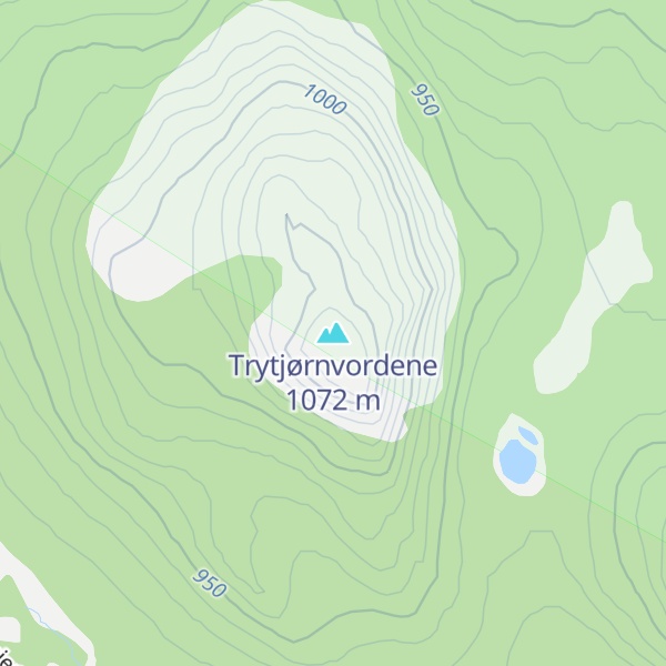 Map of Trytjørnvordene