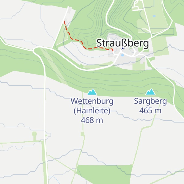 Map of Wettenburg (Hainleite)