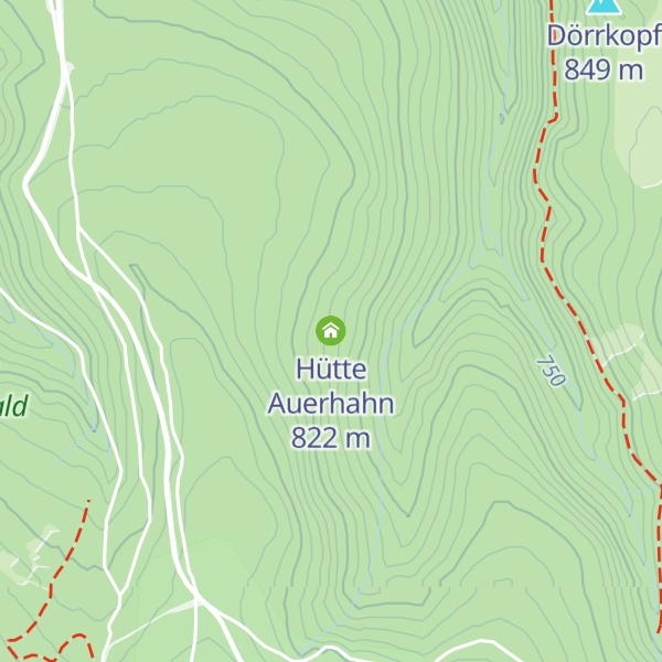 Map of Hütte Auerhahn