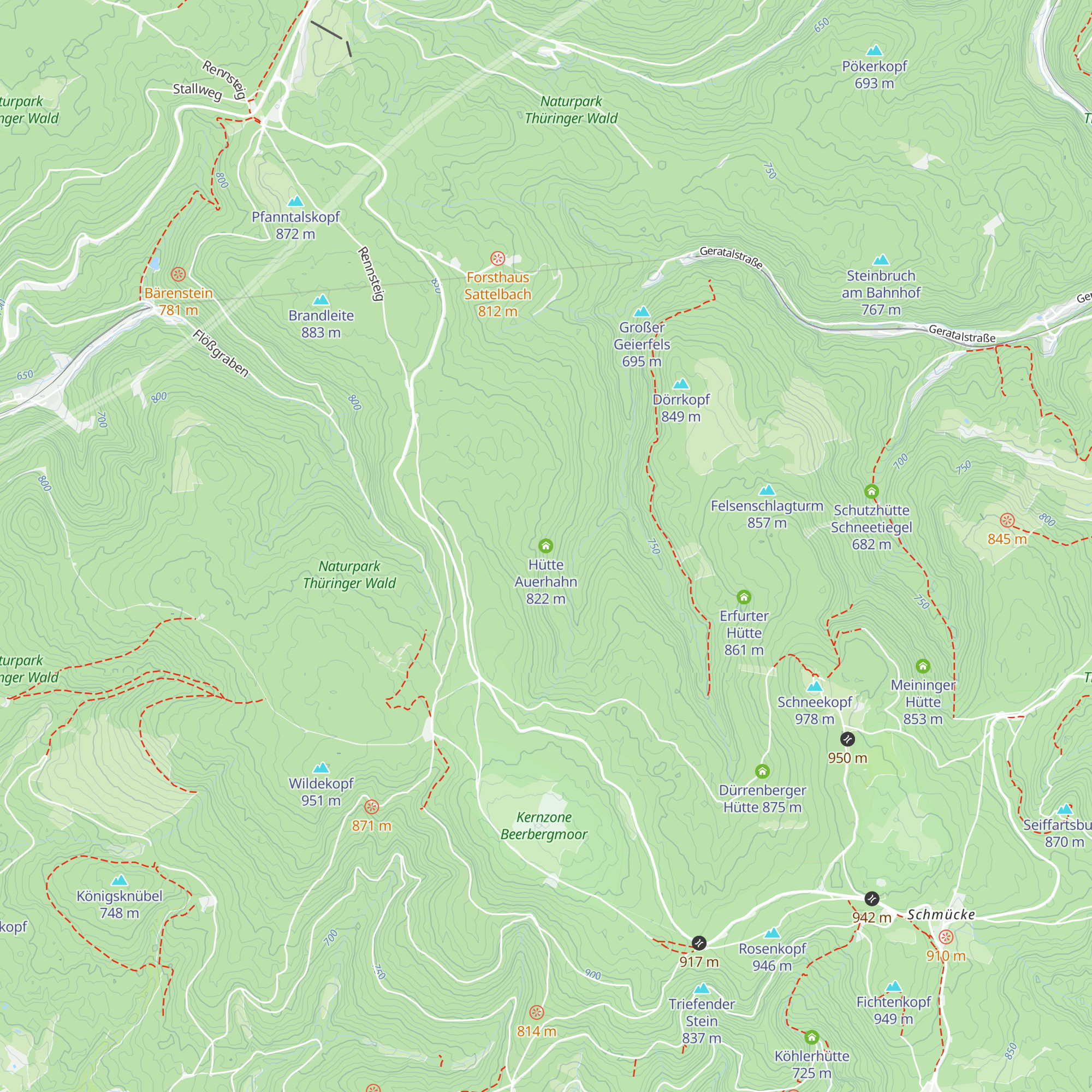 Hütte Auerhahn map