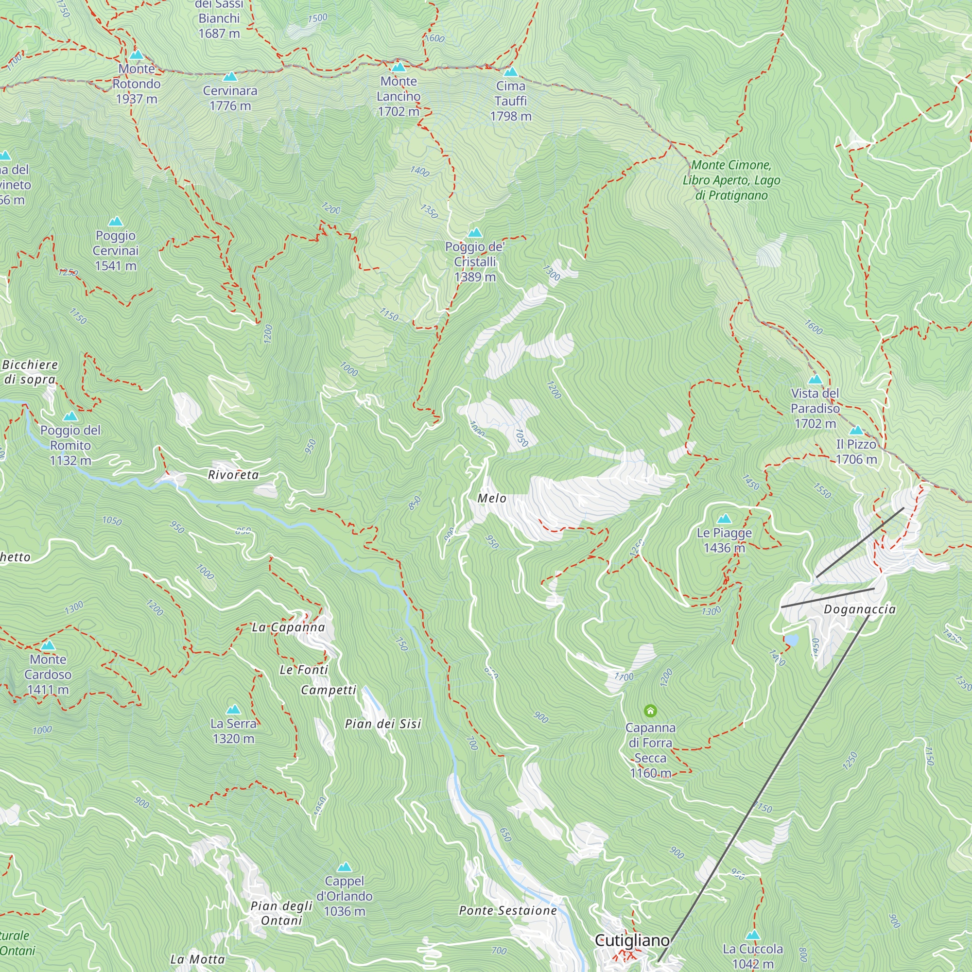 Rifugio Saida map