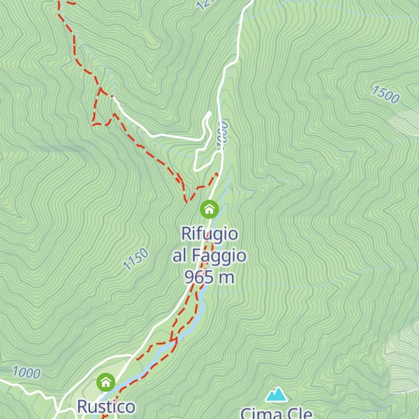 Map of Rifugio al Faggio