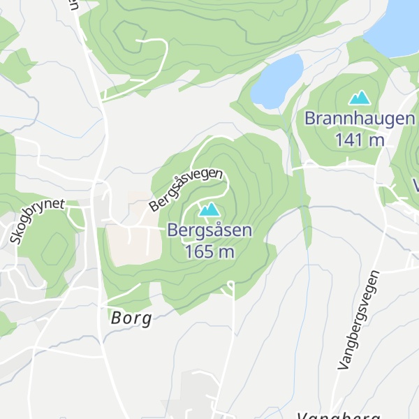 Map of Bergsåsen