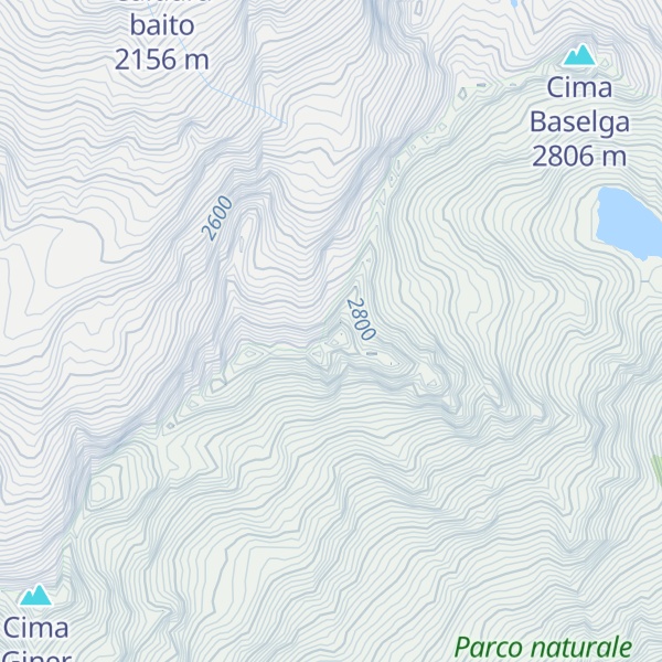 Map of Monte Caldura