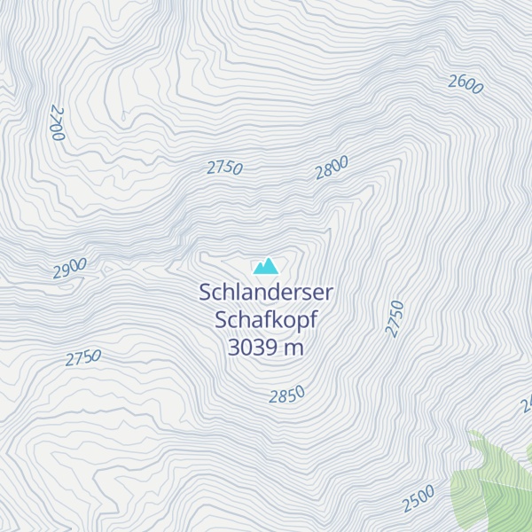 Map of Schlanderser Schafkopf