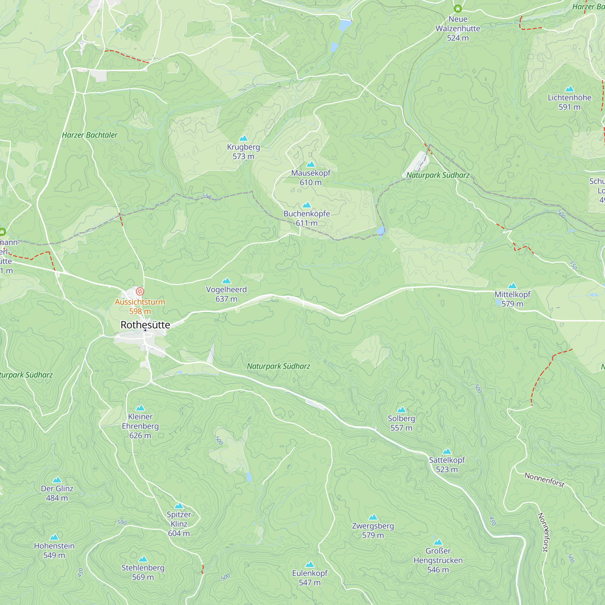 Forstort "Köhlerhütte" map