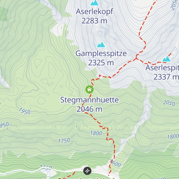 Map of Stegmannhuette